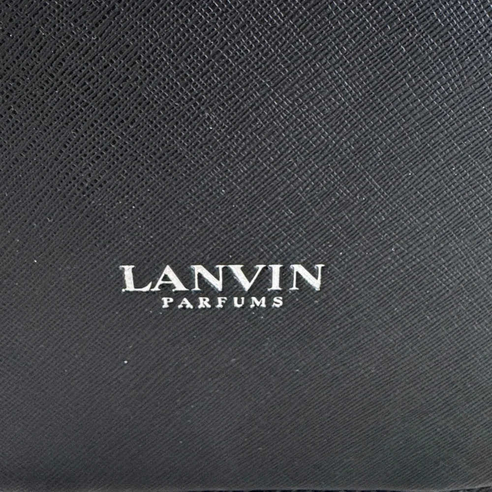Lanvin Parfums Zippered Black and Brown Toiletry Bag